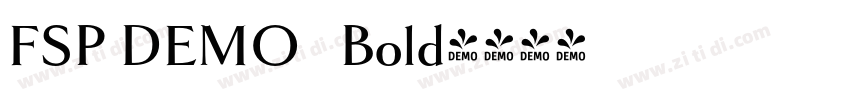 FSP DEMO   Bold字体转换